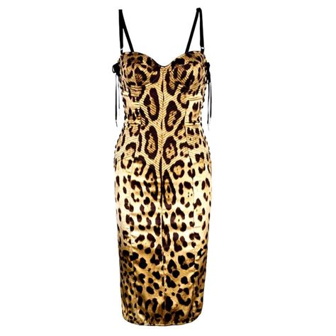 dolce gabbana leopard dress|dolce gabbana corset dress.